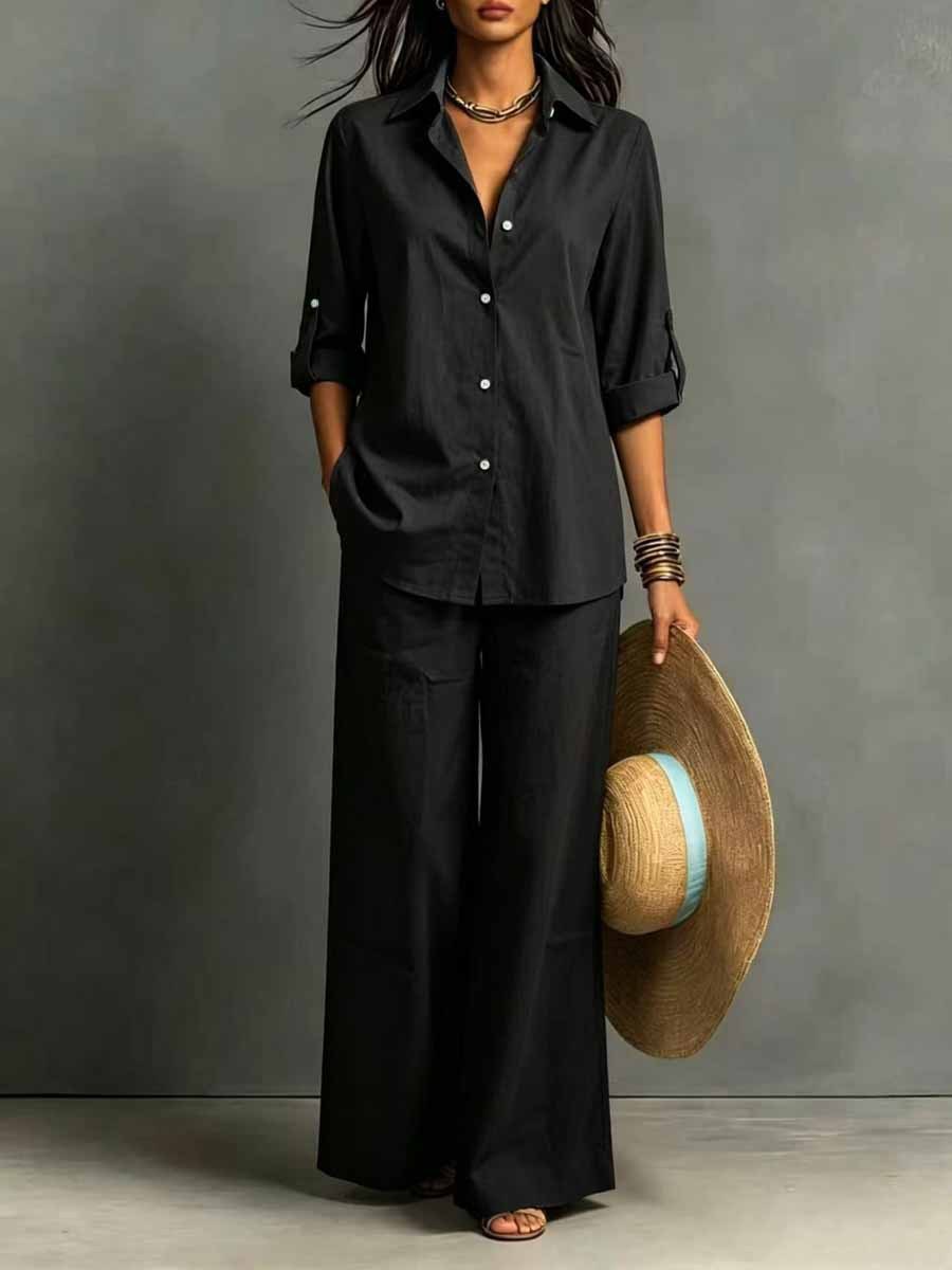 Boho Damen Zweiteiler Set – Sommer & Frühling Resort Stil Top & Hose | Bohemian Casual Freizeit Outfit – Bild 6