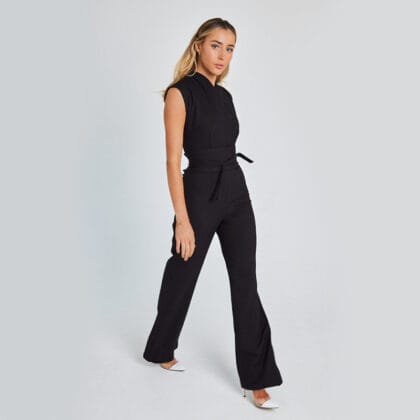 Damen Sommer-Jumpsuit | Ärmellos, V-Ausschnitt, Weites Bein