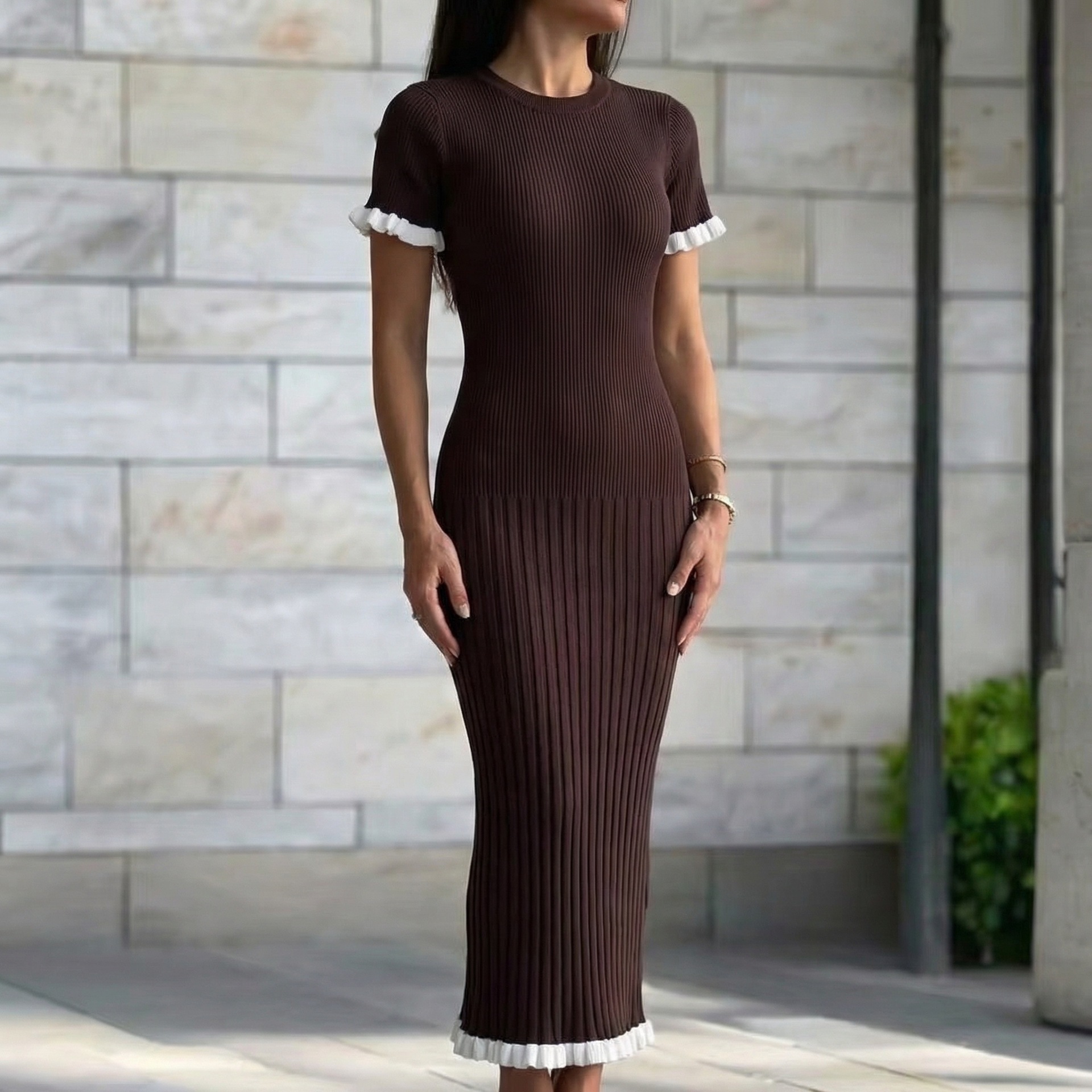 Damen Strickkleid Figurbetont – Enganliegendes Sweater Dress | Elegantes Casual Kleid im modernen Stil – Bild 7