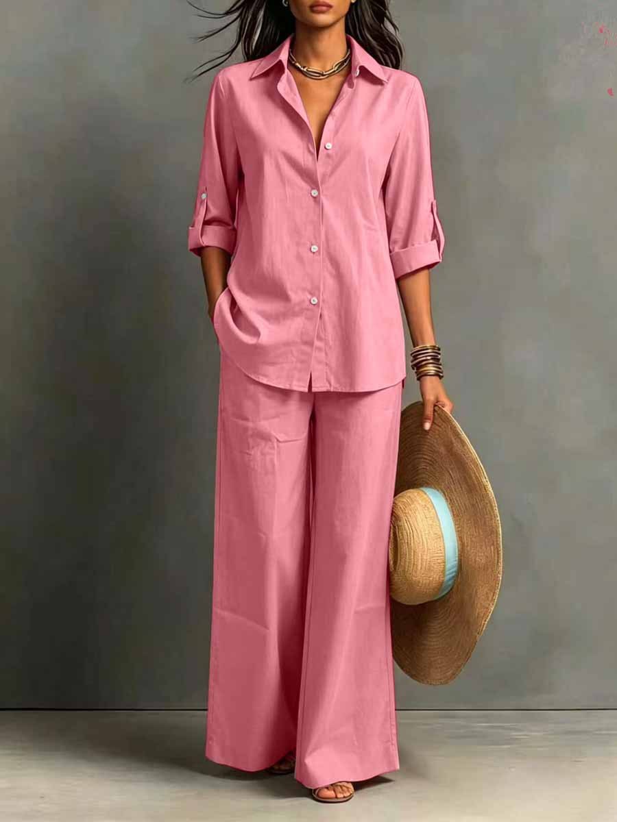 Boho Damen Zweiteiler Set – Sommer & Frühling Resort Stil Top & Hose | Bohemian Casual Freizeit Outfit – Bild 7