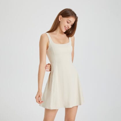 Damen A-Linien Minikleid Ärmellos – Elegantes Sommerkleid | Leichtes Freizeit- & Urlaubskleid für Frauen