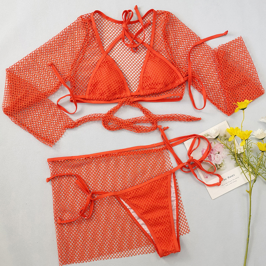 Damen Mesh Bikini-Set 4-teilig – Modische Swimwear für Strand & Urlaub – Bild 5