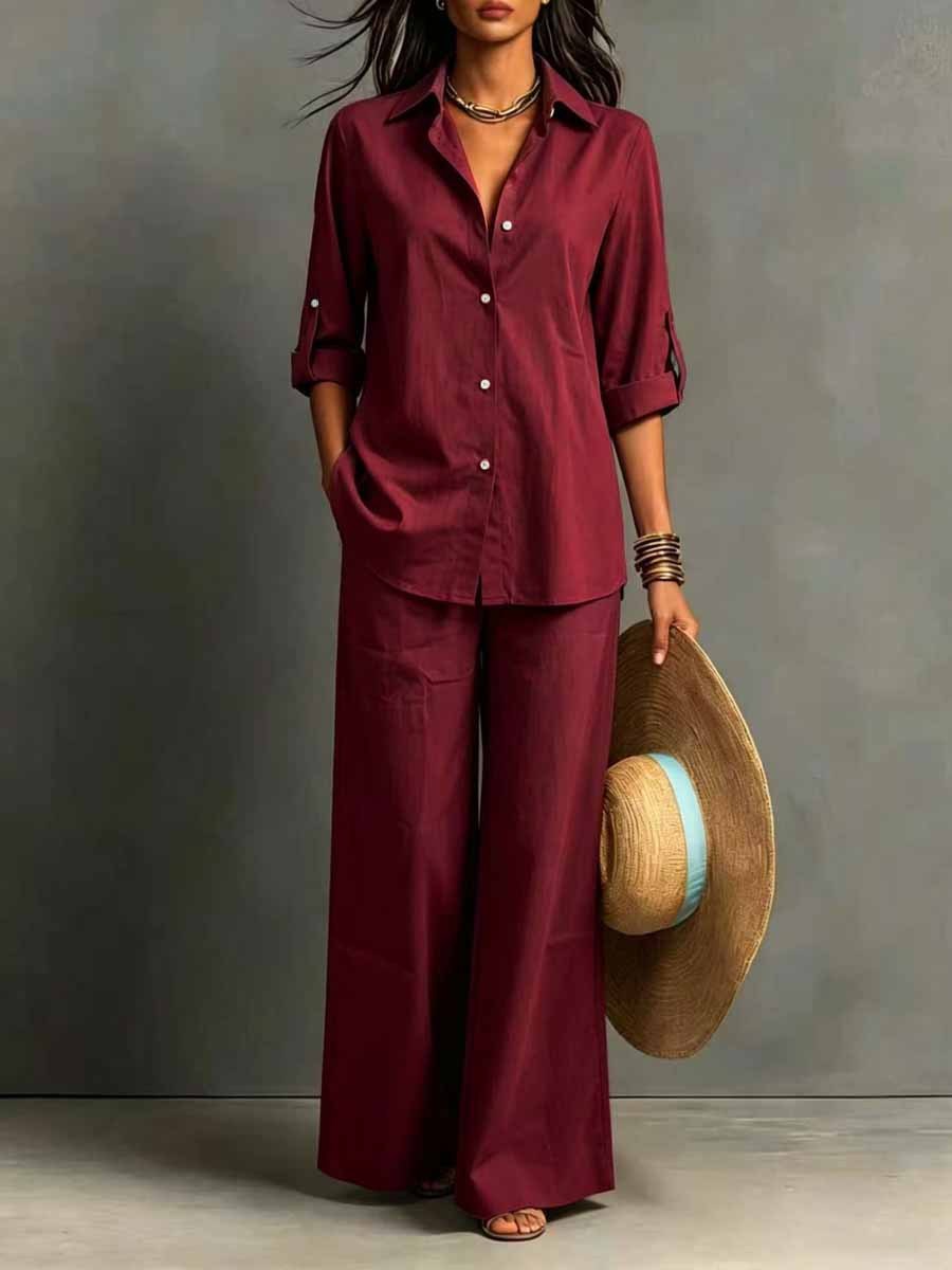Boho Damen Zweiteiler Set – Sommer & Frühling Resort Stil Top & Hose | Bohemian Casual Freizeit Outfit – Bild 3