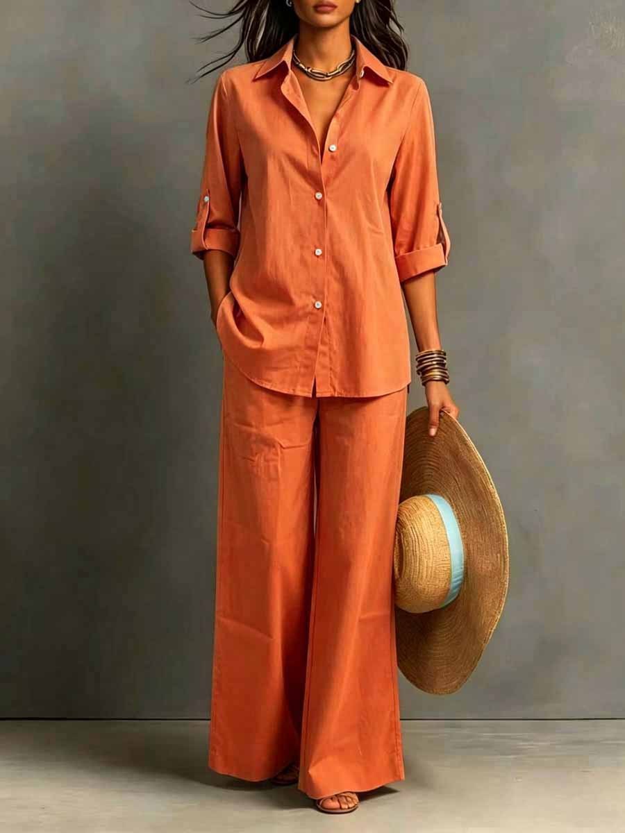 Boho Damen Zweiteiler Set – Sommer & Frühling Resort Stil Top & Hose | Bohemian Casual Freizeit Outfit – Bild 10