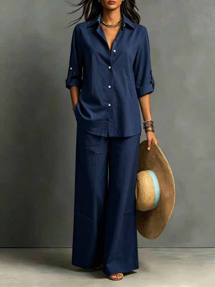 Boho Damen Zweiteiler Set – Sommer & Frühling Resort Stil Top & Hose | Bohemian Casual Freizeit Outfit – Bild 5